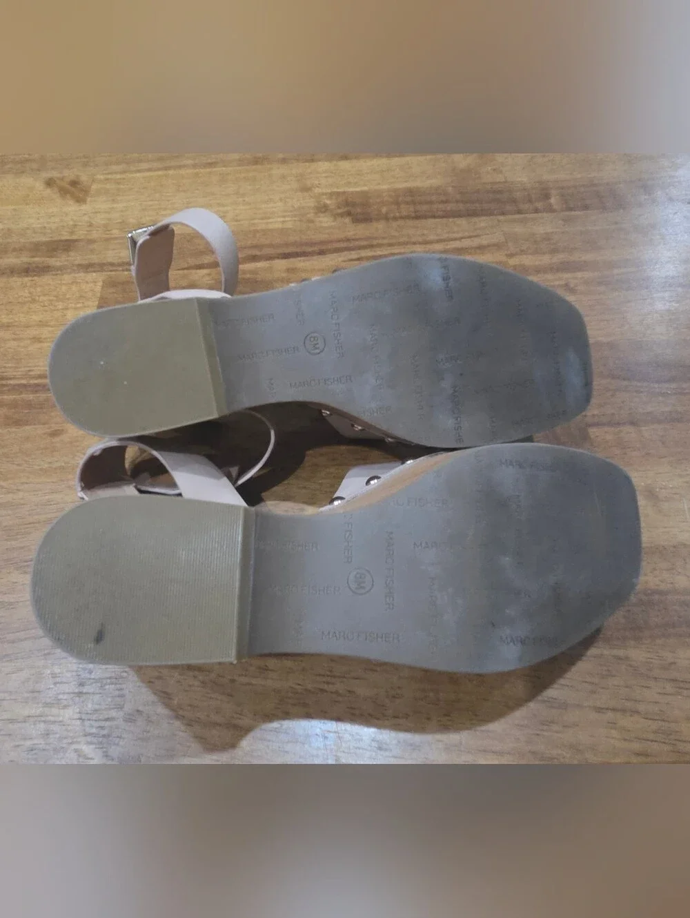 Marc Fisher Nude Platform Sandal